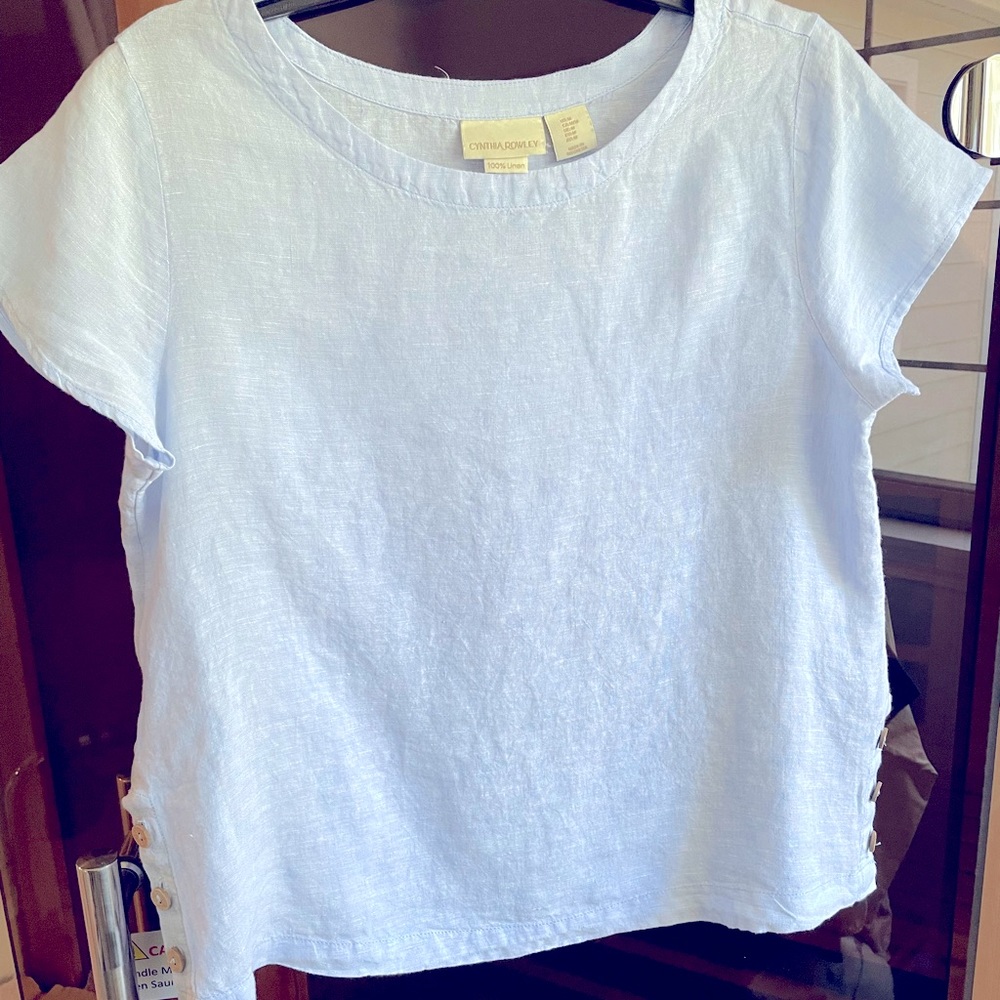 Cynthia Rowley linen top.